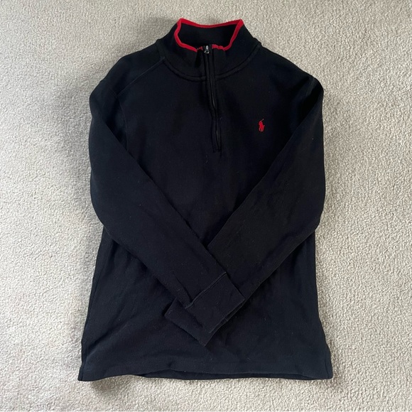 Polo Ralph Lauren Boy’s Quarter Zip Sweater - Picture 2 of 5